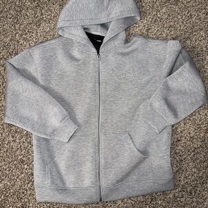 Grey Nike Lucky brand hoodie